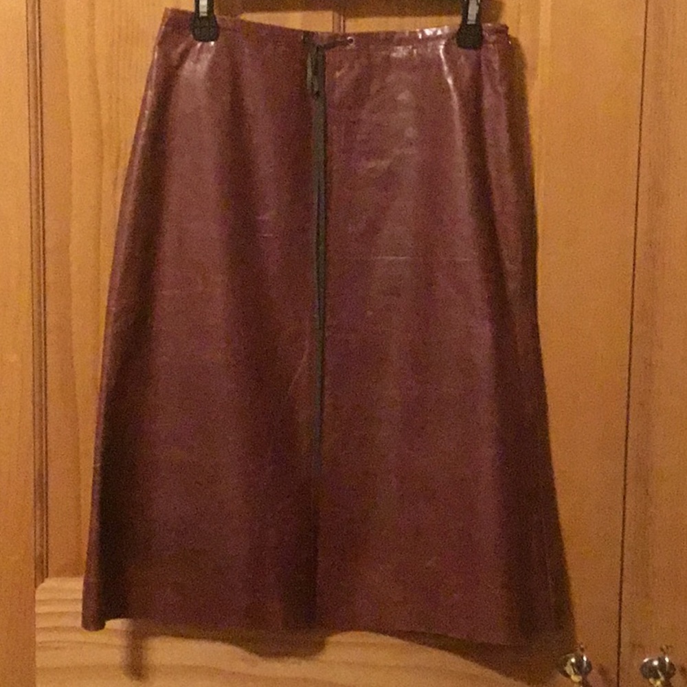 Banana Republic leather skirt